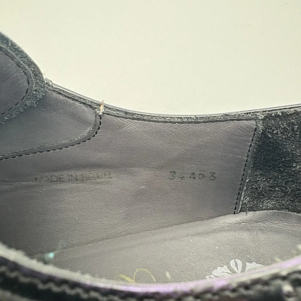 Mezlan Custom Purple Black Ombre Patent Leather Dress Shoes Oxford Men's Size 9M